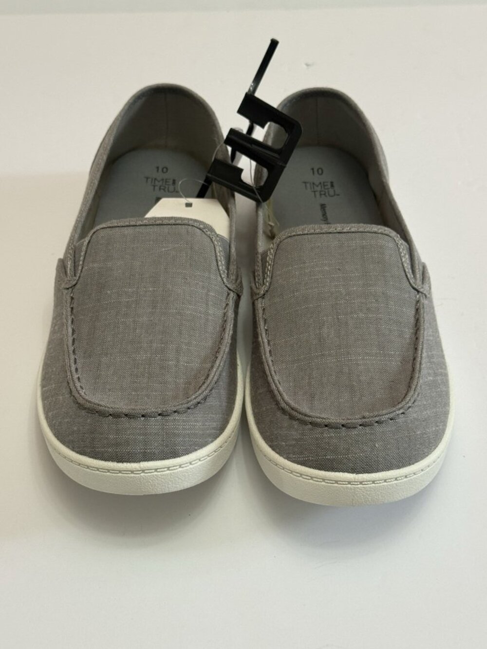 Time And Tru Women’s Slip On Shoes Size 10 Gray Memory Foam Casual Comfort New